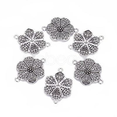 Tibetan Style Links connectors LS-TIBEP-LF9353YKG-AS-FF-1