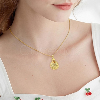 10Pcs 2 Colors Brass Pendants KK-YW0004-34-1