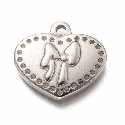 Tarnish Resistant 304 Stainless Steel Pendants Rhinestone Settings LS-STAS-H126-24AS-1