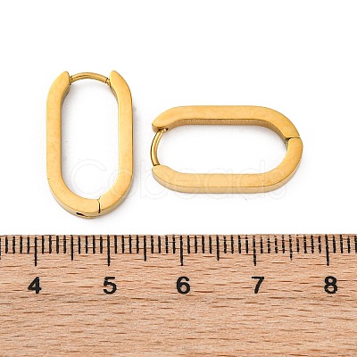 PVD Vacuum Plating 304 Stainless Steel Huggie Hoop Earrings X-STAS-S103-21G-1