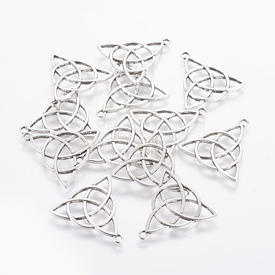 Tibetan Style Alloy Pendants X-TIBEP-19367-AS-NR-1