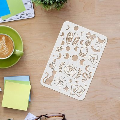 Large Plastic Reusable Drawing Painting Stencils Templates DIY-WH0202-161-1