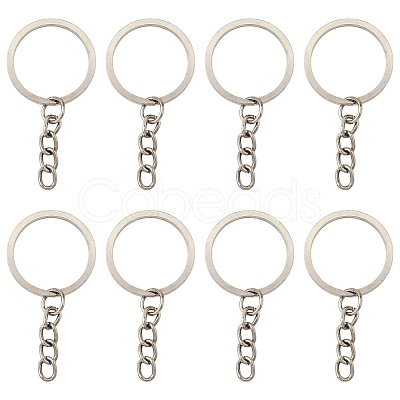 50Pcs Iron Keychain Ring IFIN-FS0001-56-1