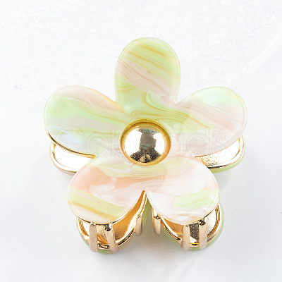 Flower Shape PVC Claw Hair Clips PW-WG78669-05-1
