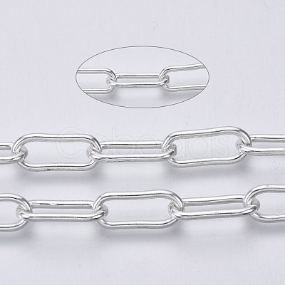 304 Stainless Steel Paperclip Chains CHS-N001-02S-1