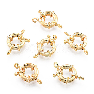 Brass Spring Clasps KK-N259-57-1