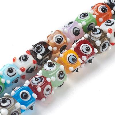 Handmade Bumpy Lampwork Beads Strands LAMP-G142-03B-1