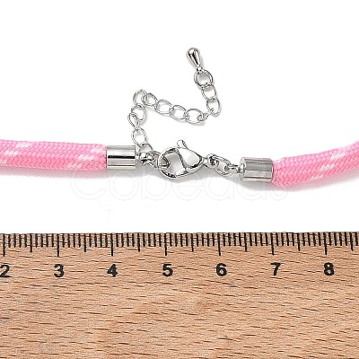 Ployester Core-Wrapped Round Cord Necklace Making KK-CBACFA2-03P-20-1