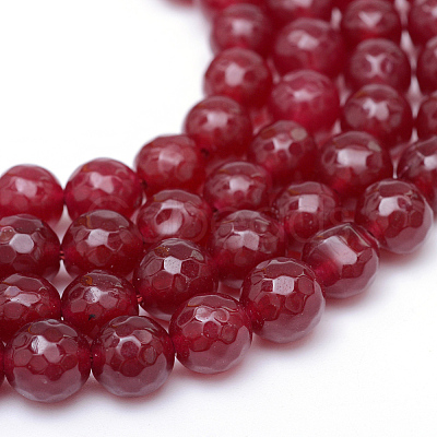 Natural White Jade Bead Strands G-R346-8mm-02-1