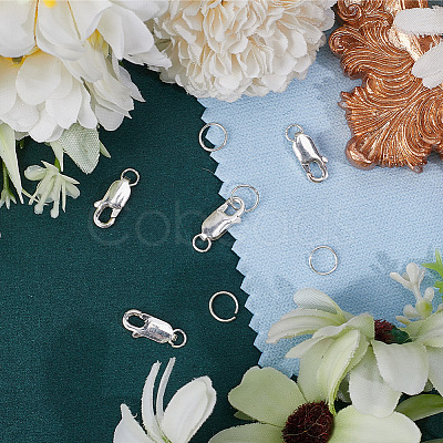 4Pcs 925 Sterling Silver Lobster Claw Clasps STER-BBC0009-40A-1