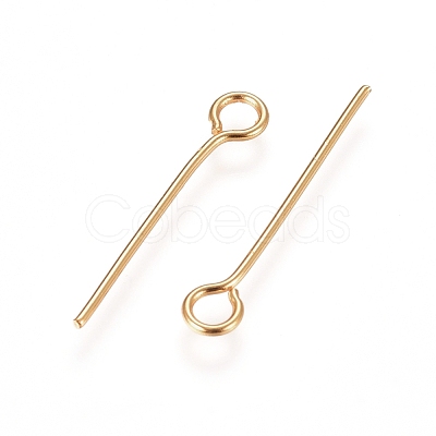 304 Stainless Steel Eye Pins A-STAS-L238-005B-G-1