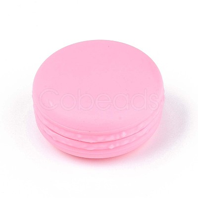 Portable Plastic Candy Color Mini Cute Macarons Jewelry Ring/Necklace Carrying Case CON-ZX009-04A-1
