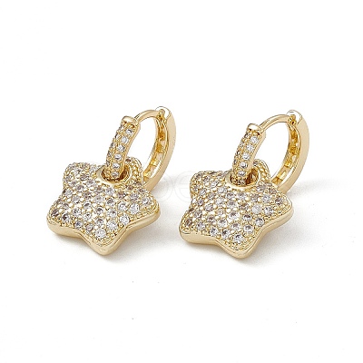 Rack Plating Brass Hoop Earrings for Women EJEW-A088-19G-1