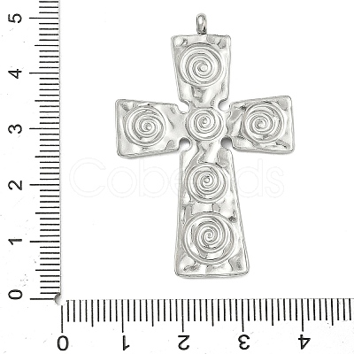 304 Stainless Steel Pendants STAS-R164-02GP-1