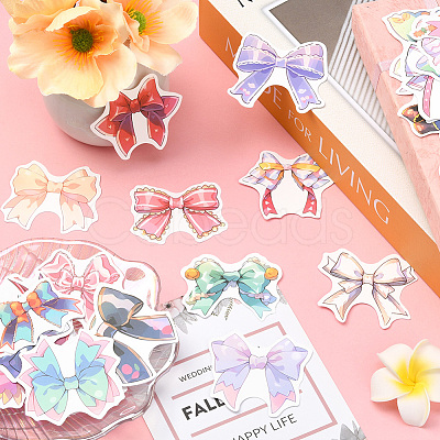 4 Sets PVC Plastic Decorative Sticker Labels DIY-SP0005-32C-1
