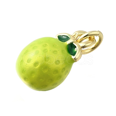 Brass with Enamel Charms KK-Q066-01K-G-1