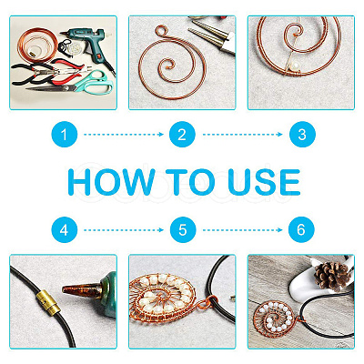 Round Copper Wire for Jewelry Making CWIR-PH0001-0.4mm-05-1