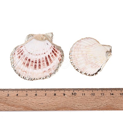 Electroplate Sea Shell Pendants SSHEL-S258-69A-1
