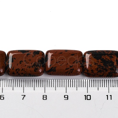 Natural Mahogany Obsidian Beads Strands G-T047-B26-01-1