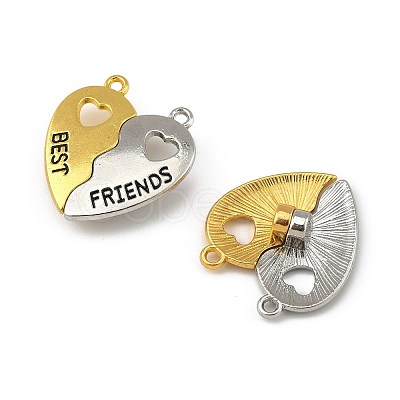 10 Sets Spray Painted Alloy Split Pendants FIND-FS0004-20-1