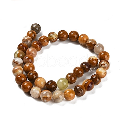 Natural Wood Lace Stone Beads Strands G-B128-A04-04-1