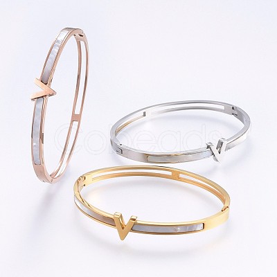 304 Stainless Steel Bangles BJEW-P223-15-1