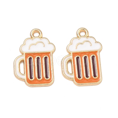 Alloy Enamel Pendants FIND-H020-01B-G-1