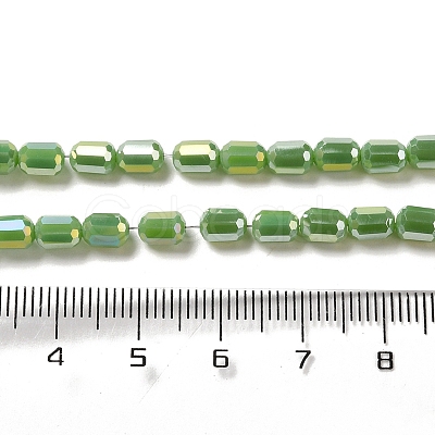 Electroplate Glass Beads Strands EGLA-D031-01-1