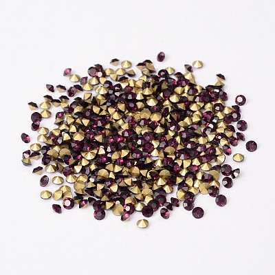 Back Plated Grade A Diamond Glass Pointed Rhinestone RGLA-SS6-016-1