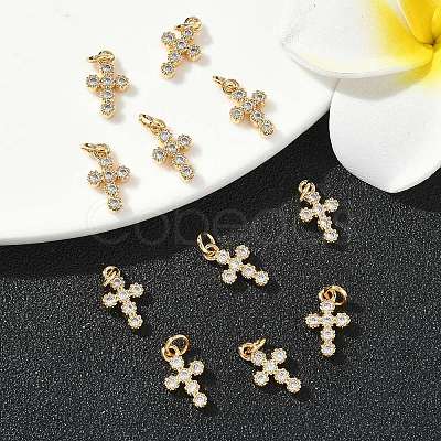 SHEGRACE Brass Micro Pave Cubic Zirconia Pendants XGRQ3D520-491G-1