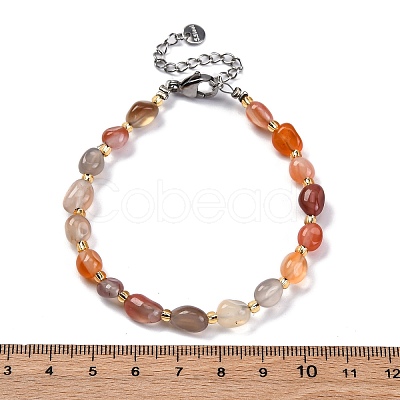 Natural Carnelian Beaded Bracelets for Women G-P563-07P-18-1