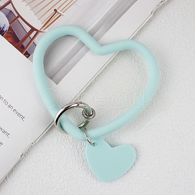 Silicone Heart Loop Phone Lanyard MOBA-PW0001-27G-1