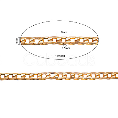 Aluminum Twisted Chains Curb Chains CHA-CJ0001-01G-1