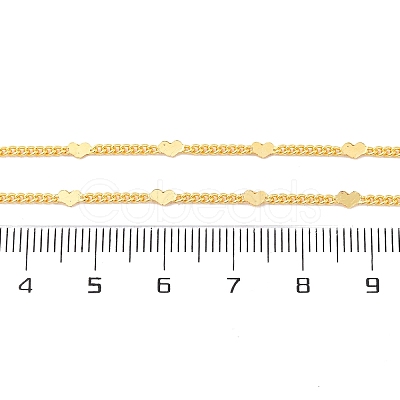 Brass Curb Chains Necklaces for Women NJEW-D302-07G-1
