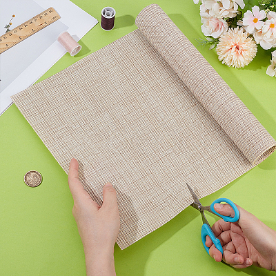 PVC & Polyester Cross-stitch Cloth DIY-WH0010-51C-1