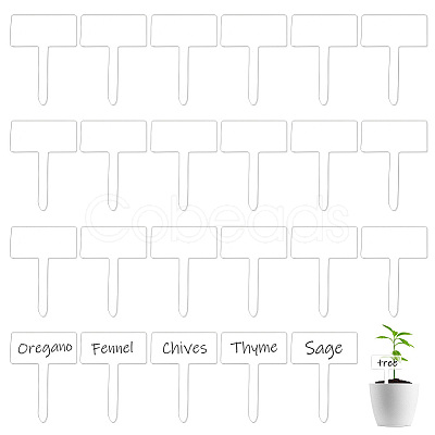 24Pcs Acrylic Blank Plant Labels AJEW-FG0003-18-1