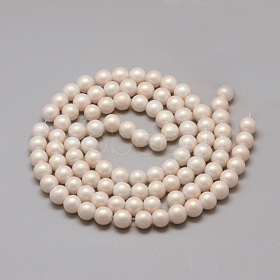 Glass Pearl Beads Strands X-DGLA-S115-8mm-K42-1