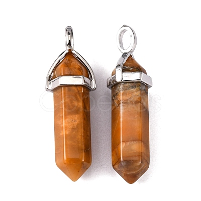 Natural Crazy Agate Pointed Pendants G-M378-01P-A36-1