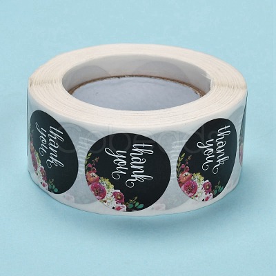 1 Inch Thank You Roll Stickers DIY-E023-07M-1