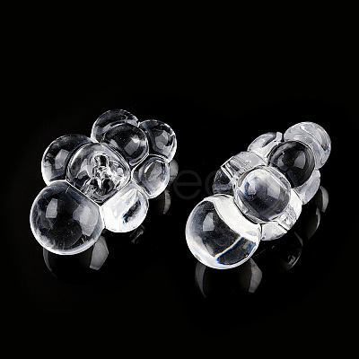 Transparent Acrylic Beads TACR-T026-01-1