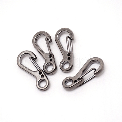 Alloy Keychain Clasp Findings KEYC-WH0017-06B-1