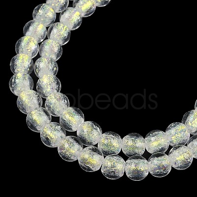 Handmade Foil Lampwork Beads Strands FOIL-K003-06A-10-1