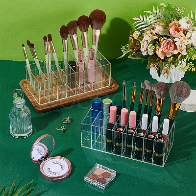 24-Grid Rectangle Acrylic Lipstick Holder MRMJ-WH0075-171-1