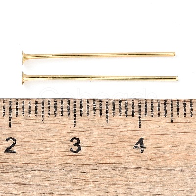 Brass Flat Head Pins KK-N254-47B-G-1