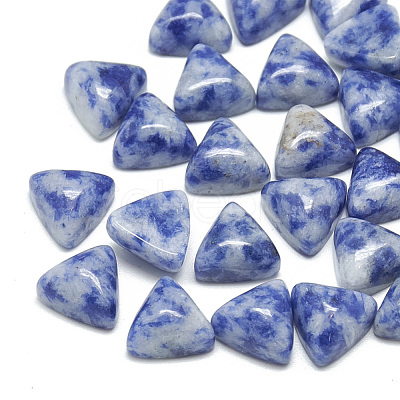 Natural Blue Spot Jasper Cabochons X-G-T025-10x10mm-15-1