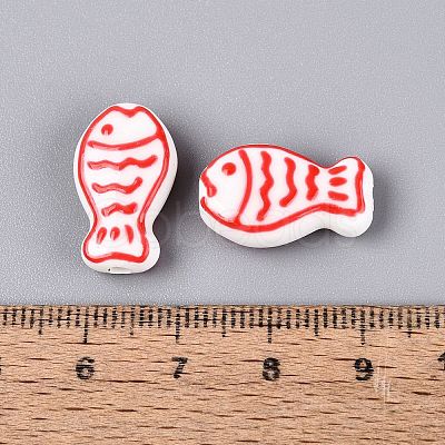 Handmade Porcelain Ceramic Beads PORC-Q005-05E-1