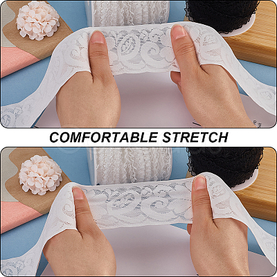 6.25M Nylon Elastic Lace Trim OCOR-GF0003-77A-1