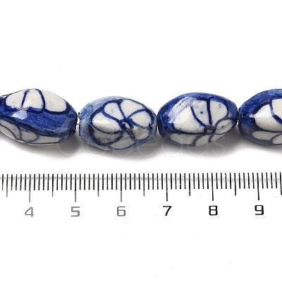 Blue and White Porcelain Beads PORC-C003-02-1