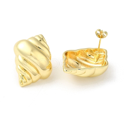 Rack Plating Brass Stud Earrings X-EJEW-Q786-01G-1