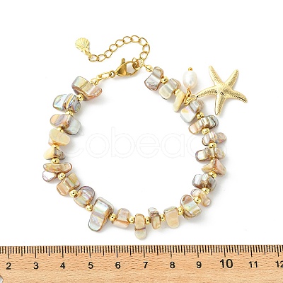 Natural Cultured Freshwater Pearl Beaded Bracelets BJEW-JB13751-1